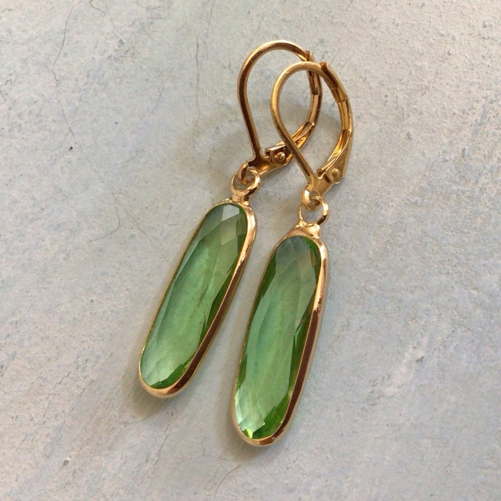 Sundance Charm Earrings Peridot Quartz sale - Picture 2 of 7